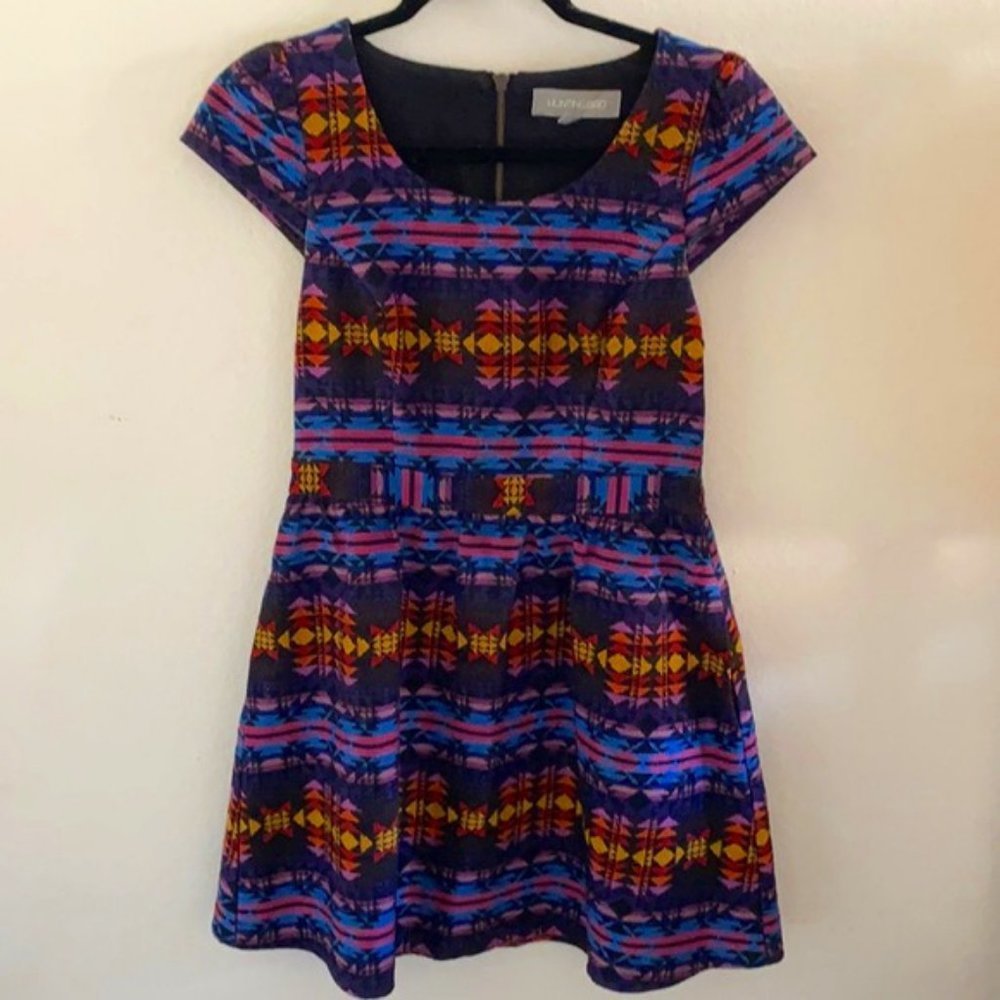 Huntingbird Boutique Purple Plaid Stockyard Country Dress